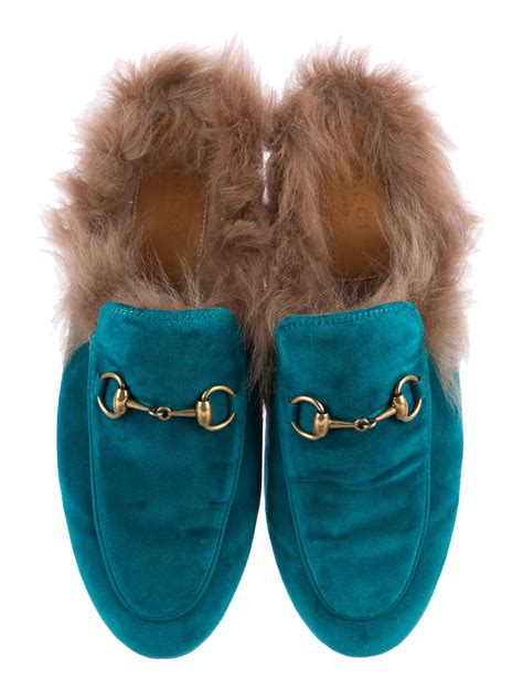 gucci fur shoes price|Gucci mules on heel.